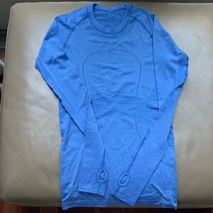 Blue Long Sleeve Lululemon Shirt